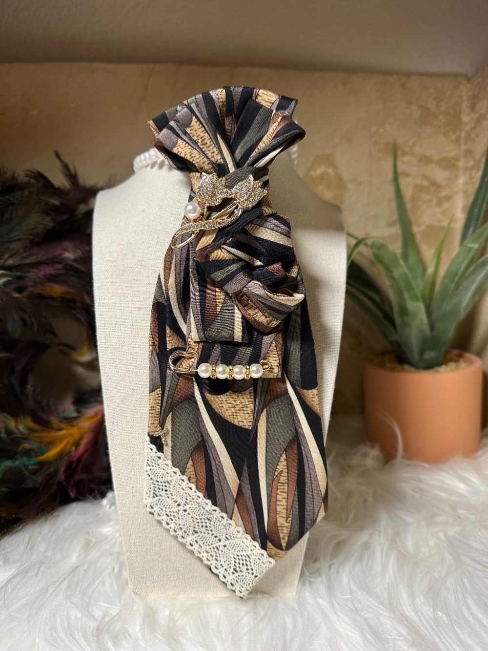 100% Silk necklace tie